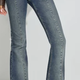 Light Wash Low-Rise Flare Jeans