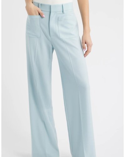 Light Blue Wide-Leg Trousers
