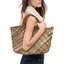 Brown Woven Tote Bag