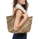 Brown Woven Tote Bag
