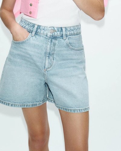 Light Wash Denim Shorts