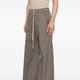 Taupe Wide-Leg Track Pants