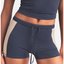 Navy Contrast-Panel Running Shorts