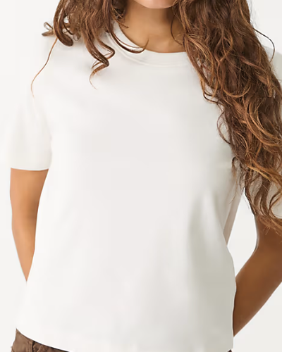 White Crew-Neck Tee