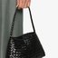 Black Woven Shoulder Bag