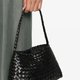 Black Woven Shoulder Bag