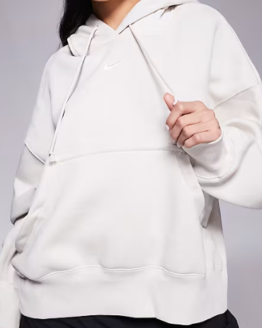 White Oversized Hoodie