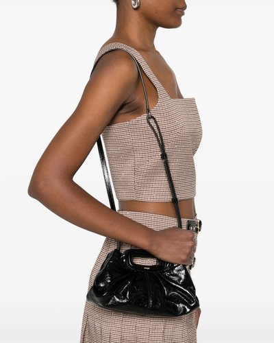 Black Patent Shoulder Bag