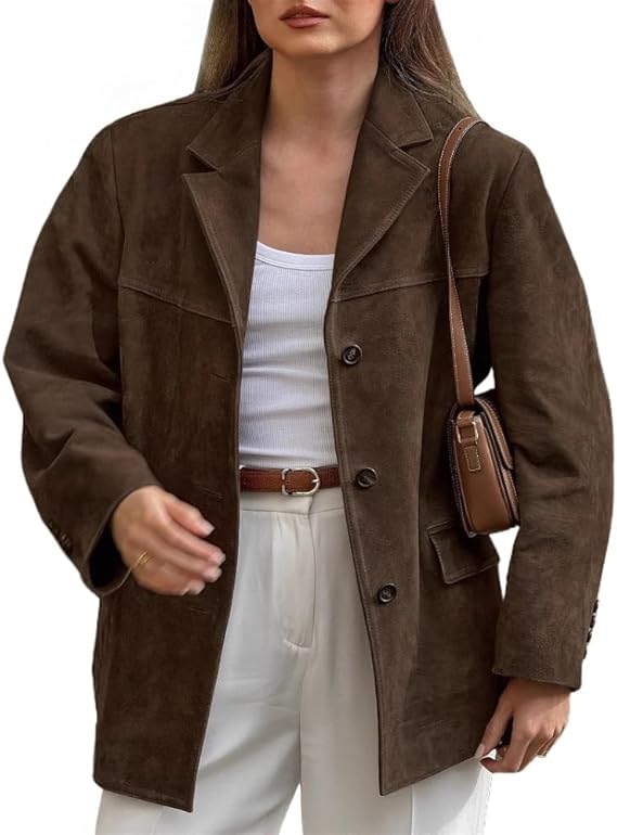 Brown Suede Blazer
