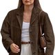 Brown Suede Blazer