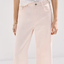 Pale Pink Wide-Leg Jeans