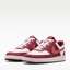 Red and White Low-Top Sneakers