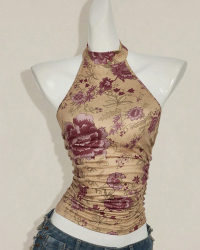 Floral Halter Top