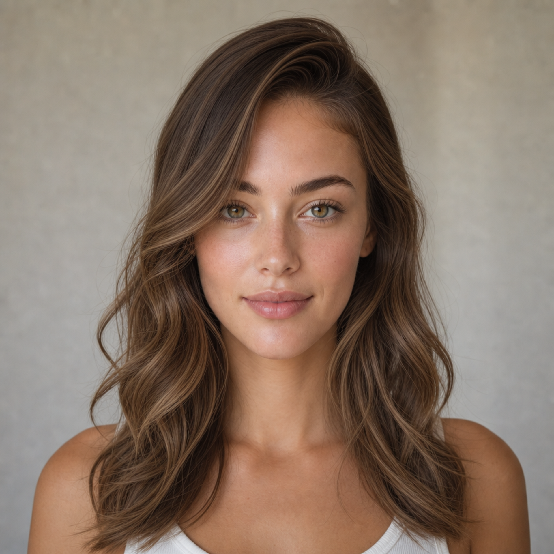 Long Layers with Face-Framing Waves — hairstyle for heart-shaped face