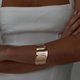 Gold Wide Cuff Bracelet
