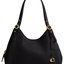 Schwarze Coach Hobo-Bag