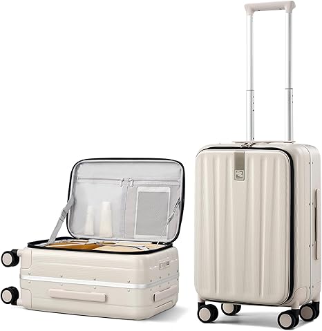 Neutral Carry-On Suitcase