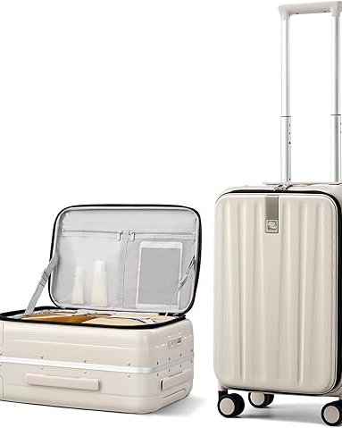 Neutral Carry-On Suitcase