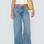 Light Wash Wide-Leg Jeans