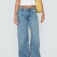 Light Wash Wide-Leg Jeans