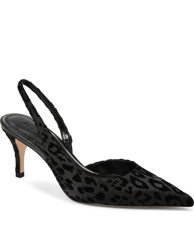 Black Leopard Slingback Heels