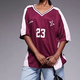 Burgundy Number Sports Jersey