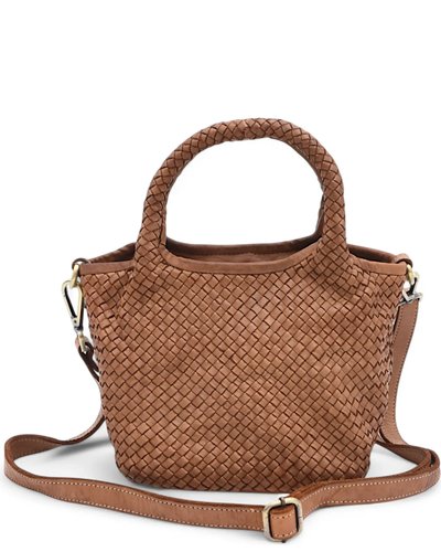 Brown Woven Handbag