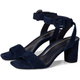 Navy Block-Heel Sandals