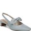 Pale Blue Bow Slingback Pumps