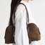 Brown Suede Bowler Bag