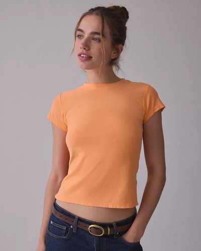Orange Fitted T-Shirt
