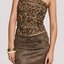 Brown Faux Suede Mini Skirt