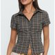 Brown Plaid Western Shirt