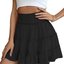 Black Tiered Mini Skirt