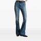 Mittelblaue Bootcut-Jeans