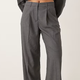 Grey Wide-Leg Trousers
