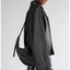 Black Leather Crescent Shoulder Bag