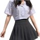 Black Pleated Mini Skirt