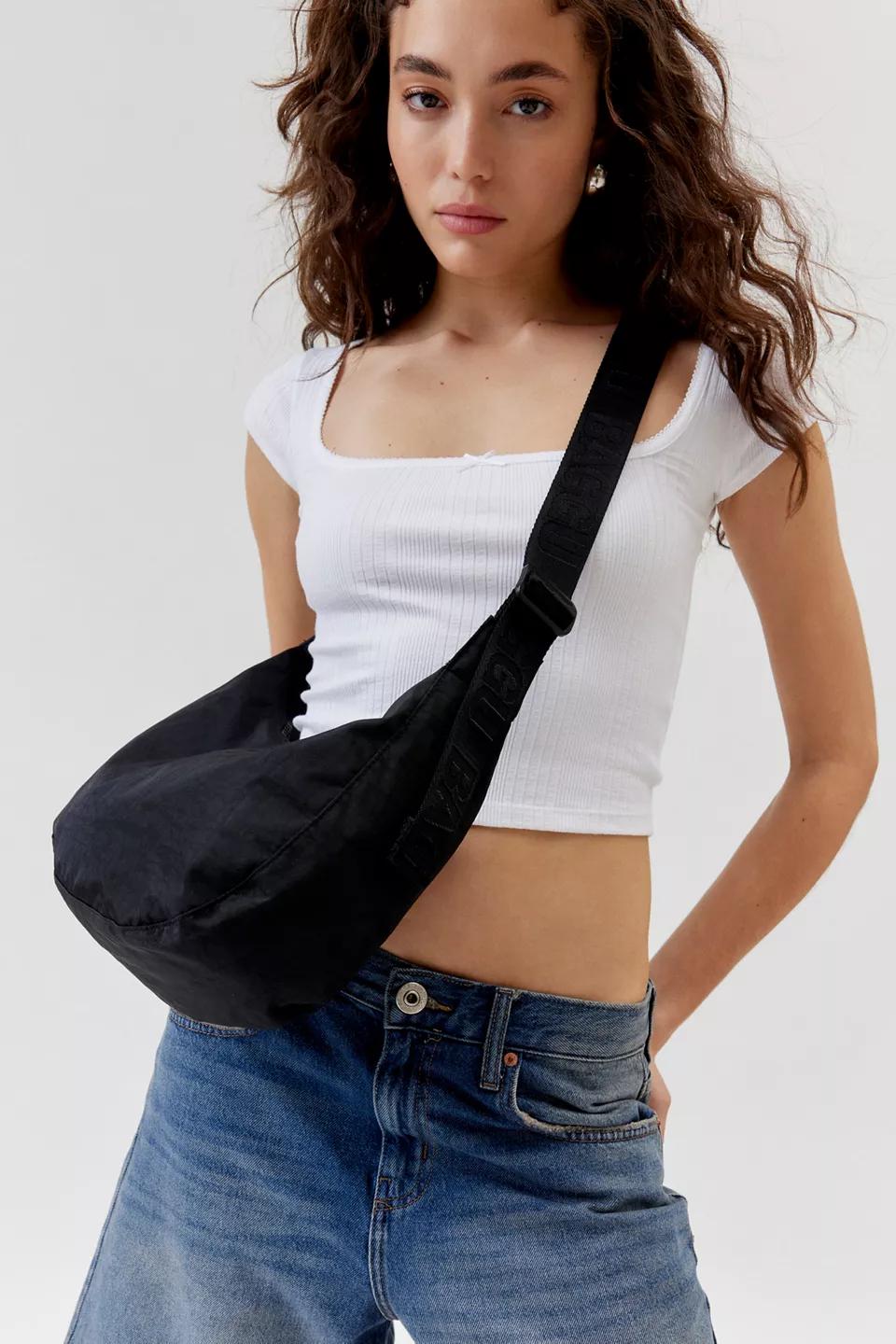 Black Nylon Crossbody Bag
