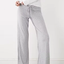 Grey Drawstring Wide-Leg Pants
