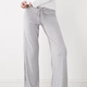 Grey Drawstring Wide-Leg Pants