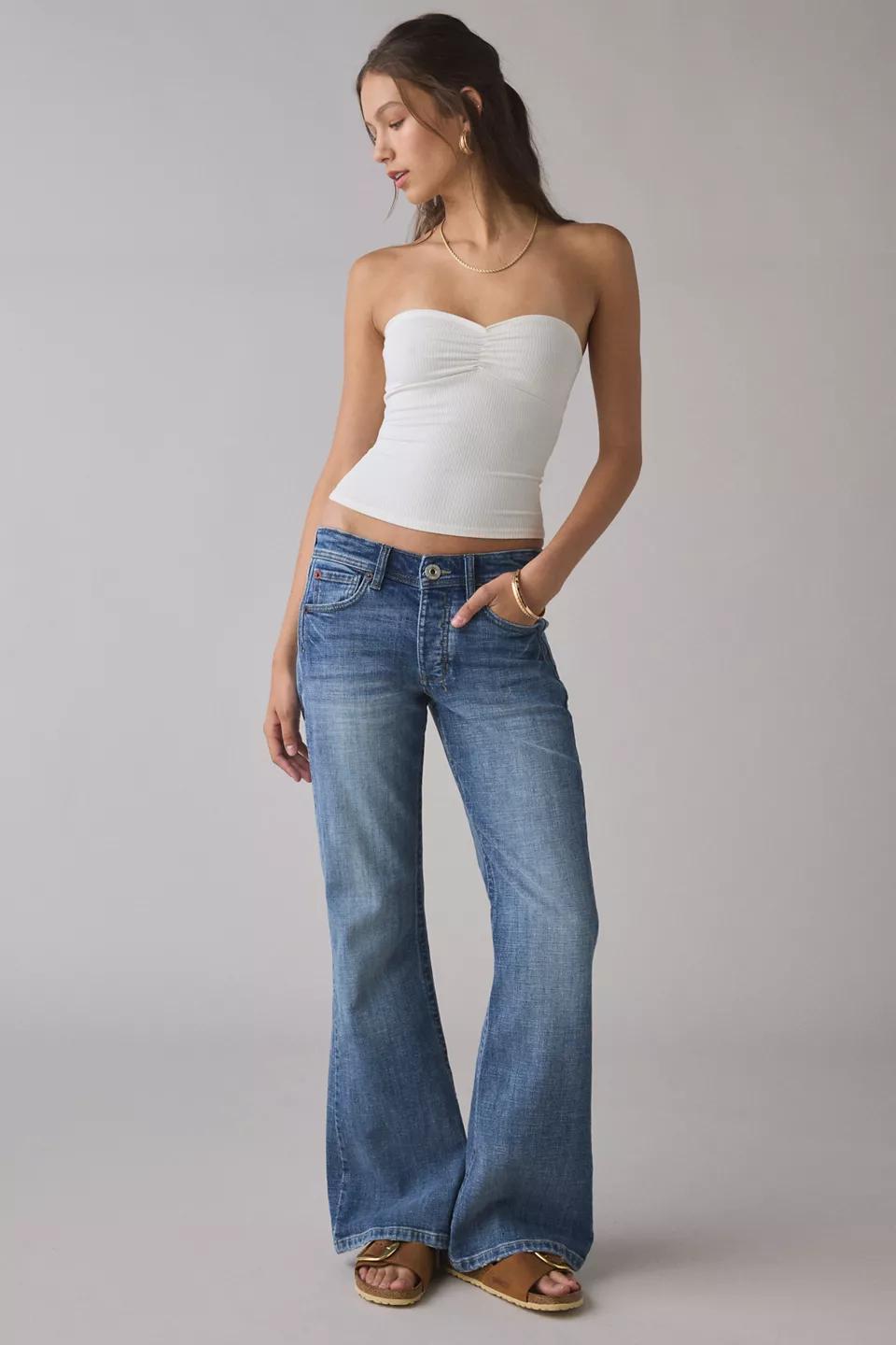 Blue Straight Leg Jeans