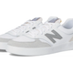 White and Grey Low-Top Sneakers