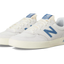 White and Blue Low-Top Sneakers