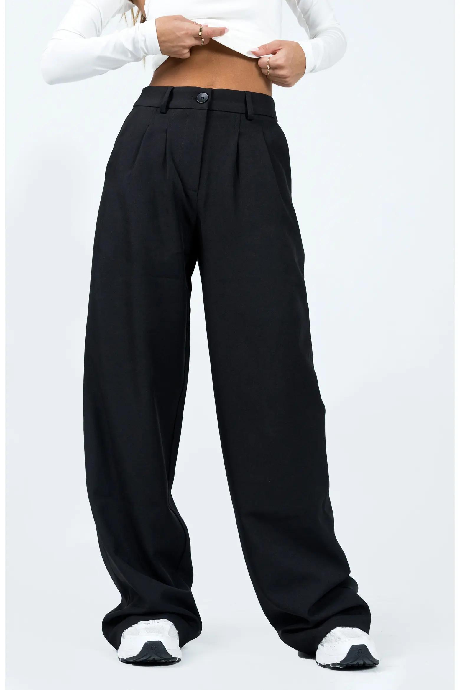 Black Relaxed Trousers