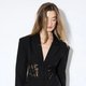 Black Lace Corset Blazer Dress