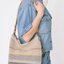 Striped Crochet Shoulder Bag