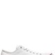 White Low-Top Canvas Sneakers
