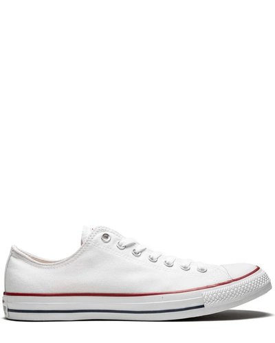 White Low-Top Canvas Sneakers