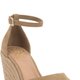 Beige Espadrille Wedge Sandals